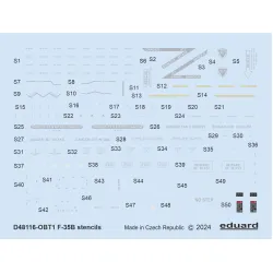 Eduard D48116 1/48 F-35B stencils Decal for Aircraft
