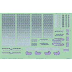 Eduard D72020 1/72 Fokker D.VII rib tapes 5color lozenge Decal for Aircraft