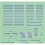 Eduard D72021 1/72 Fokker D.VII rib tapes blue Decal for Aircraft