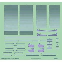Eduard D72021 1/72 Fokker D.VII rib tapes blue Decal for Aircraft