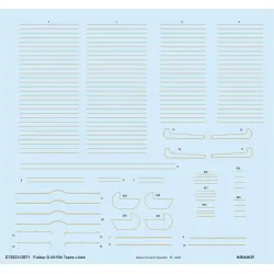 Eduard D72023 1/72 Fokker D.VII rib tapes linen Decal for Aircraft