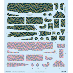 Eduard D72024 1/72 Fokker D.VII 4color lozenge Decal for Aircraft