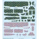 Eduard D72024 1/72 Fokker D.VII 4color lozenge Decal for Aircraft