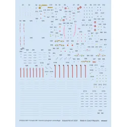 Eduard D72032 1/72 Tornado GR.1 stencils (gray/green camouflage) Decal for Aircraft