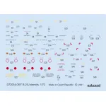 Eduard D72034 1/72 B-25J stencils Decal for Aircraft