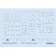 Eduard D72045 1/72 Bf 109F stencils Decal for Aircraft