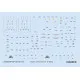 Eduard D72045 1/72 Bf 109F stencils Decal for Aircraft