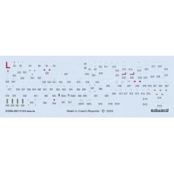 Eduard D72050 1/72 P-51D stencils Decal for Aircraft