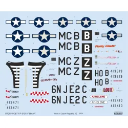 Eduard D72053 1/72 P-51D-5 '8th AF' Decal for Aircraft