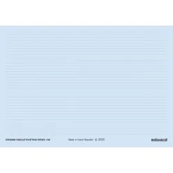 Eduard ER48006 1/48 Single riveting rows 3D Decal for Aircraft Eddie the riveter