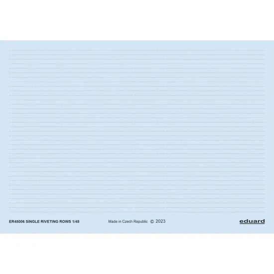 Eduard ER48006 1/48 Single riveting rows 3D Decal for Aircraft Eddie the riveter
