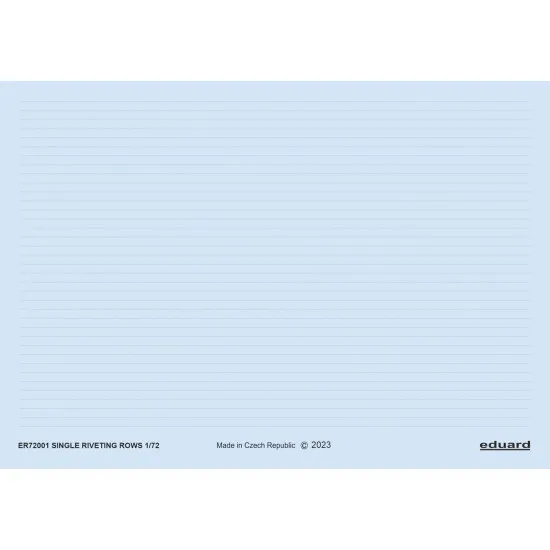Eduard ER72001 1/48 Single riveting rows 3D Decal for Aircraft Eddie the riveter