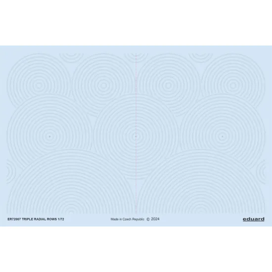 Eduard ER72007 1/48 Triple radial rows 3D Decal for Aircraft Eddie the riveter