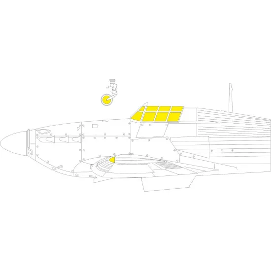 Eduard EX1000 1/48 Hurricane Mk.IIc TFace Sticker for Aircraft