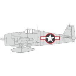 Eduard EX1003 1/48 F6F-3 US national insignia w/ red outline Sticker for Aircraft