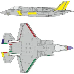 Eduard EX1013 1/48 F-35B RAM coating Sticker for Aircraft