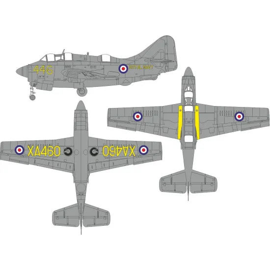Eduard EX1018 1/48 Gannet AS.1/AS.4 national & a/c marking Sticker for Aircraft