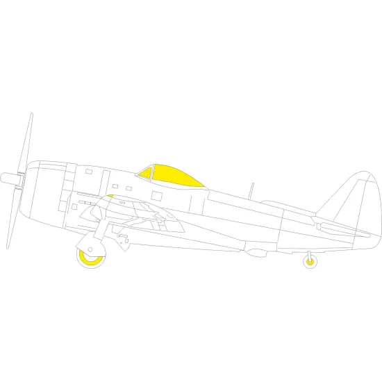 Eduard EX1026 1/48 P-47D-30 TFace Sticker for Aircraft