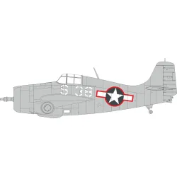 Eduard EX1032 1/48 FM-1 US national insignia w/ red outline Sticker for Aircraft