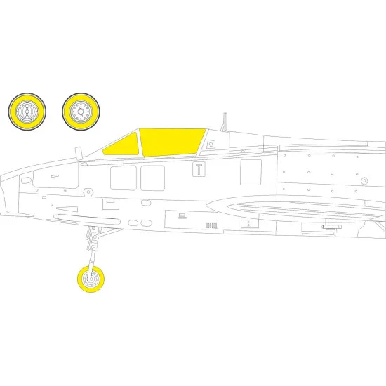 Eduard EX1048 1/48 SMB-2 Super Mystere TFace Sticker for Aircraft