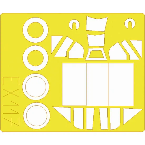 Eduard EX117 1/48 Bf 109E-4 Sticker for Aircraft