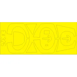 Eduard EX325 1/48 Mirage 2000B/D/N Sticker for Aircraft