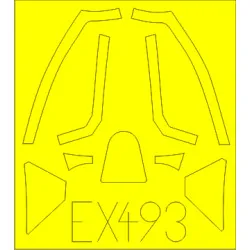 Eduard EX493 1/48 Spitfire Mk.XVI Bubbletop Weekend Sticker for Aircraft