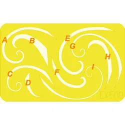 Eduard EX500 1/48 Spinner spirals Sticker for Aircraft