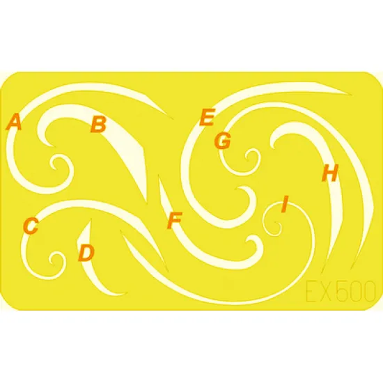 Eduard EX500 1/48 Spinner spirals Sticker for Aircraft
