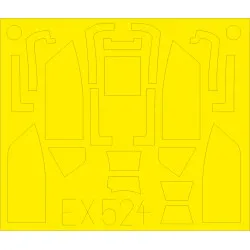 Eduard EX524 1/48 Bf 109G-6 Erla canopy Sticker for Aircraft