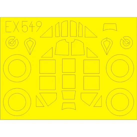 Eduard EX549 1/48 Bf 109F-2 Sticker for Aircraft