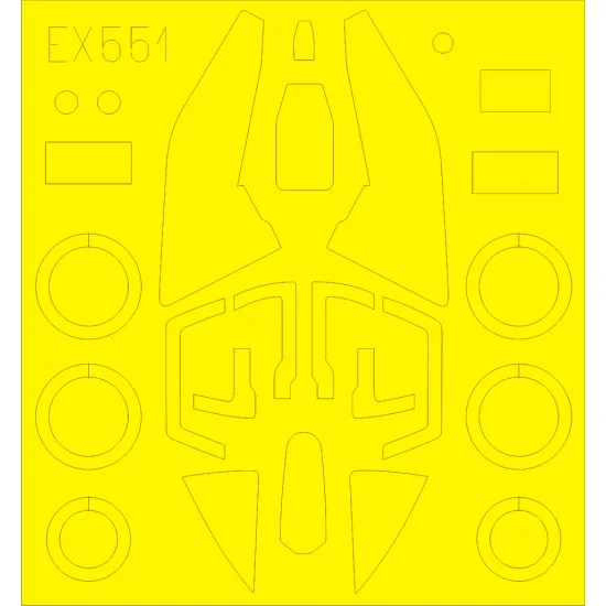 Eduard EX551 1/48 Su-17 M3/M4 Sticker for Aircraft