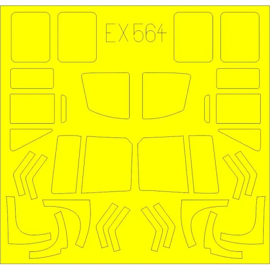 Eduard EX564 1/48 UH-1D Sticker for Aircraft
