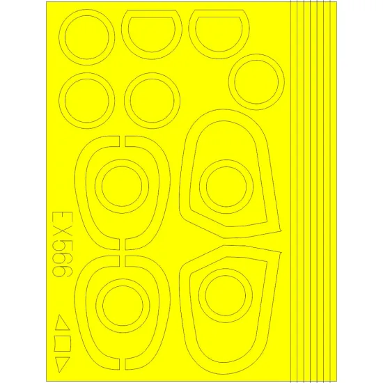 Eduard EX566 1/48 Avia B-534 III.serie Sticker for Aircraft