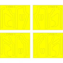 Eduard EX568 1/48 B-17G antiglare panels (BO & DL production) Sticker for Aircraft