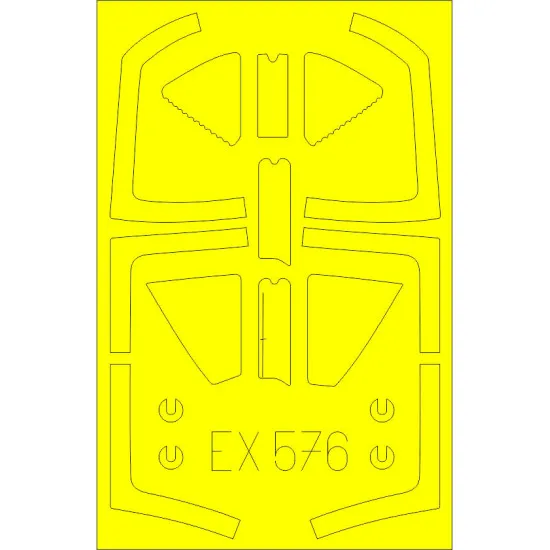 Eduard EX576 1/48 Harrier T.2/T.4/T.8 Sticker for Aircraft