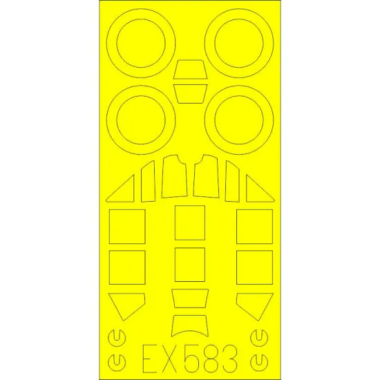 Eduard EX583 1/48 Bf 109G-6 Sticker for Aircraft