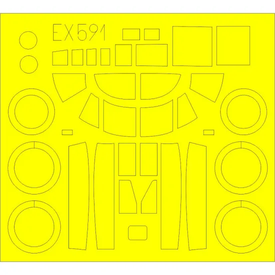 Eduard EX591 1/48 A-26B Sticker for Aircraft