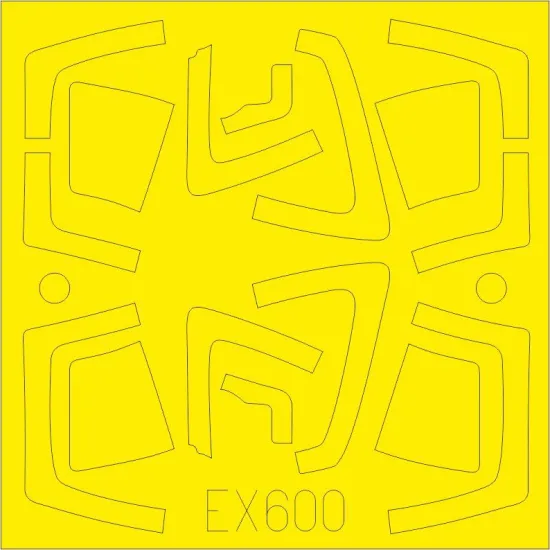 Eduard EX600 1/48 Su-35S TFace Sticker for Aircraft