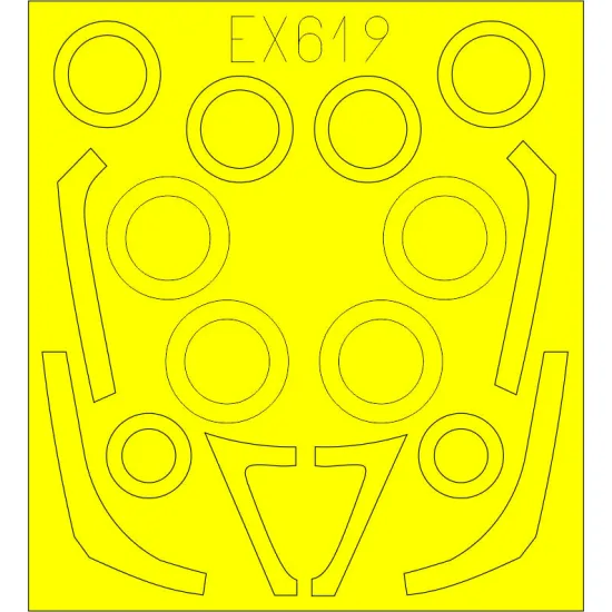 Eduard EX619 1/48 F-16C/N Sticker for Aircraft
