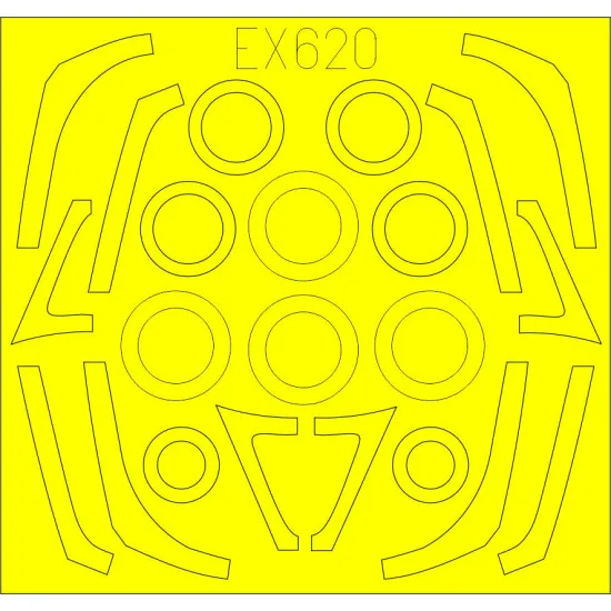 Eduard EX620 1/48 F-16C/N TFace Sticker for Aircraft