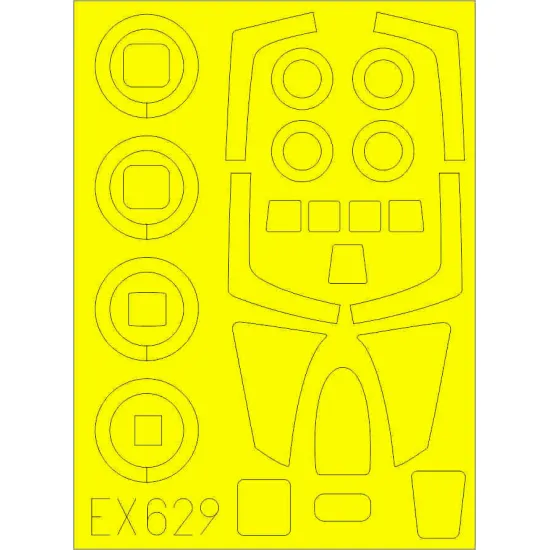 Eduard EX629 1/48 RF-101C/G/H Sticker for Aircraft