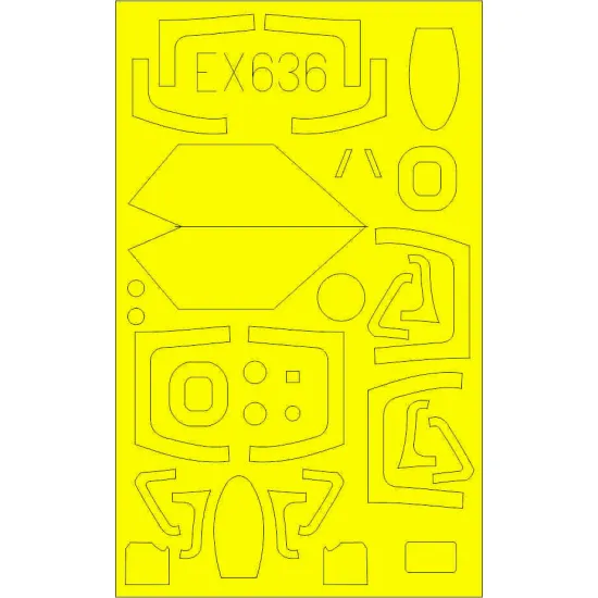 Eduard EX636 1/48 MiG-21MF TFace Sticker for Aircraft