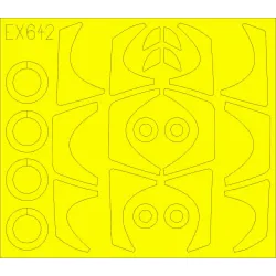 Eduard EX642 1/48 Rafale C TFace Sticker for Aircraft