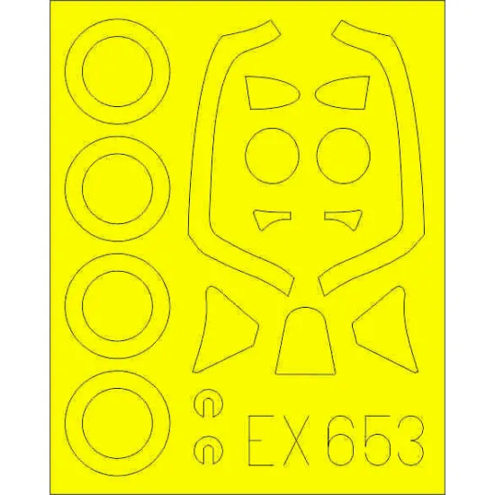 Eduard EX653 1/48 Spitfire FR Mk.XIV Sticker for Aircraft