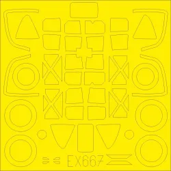 Eduard EX667 1/48 P-38F/G TFace Sticker for Aircraft