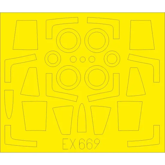 Eduard EX669 1/48 F-104J TFace Sticker for Aircraft
