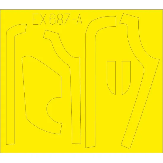 Eduard EX687 1/48 B-17G antiglare panels (DL & BO production) Sticker for Aircraft