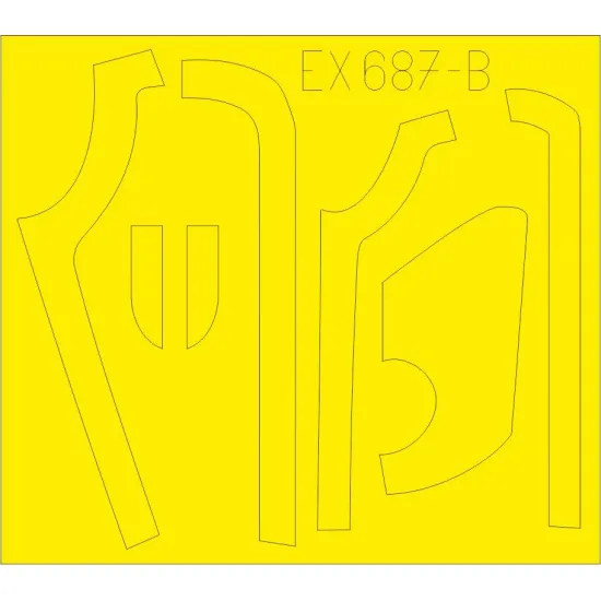 Eduard EX687 1/48 B-17G antiglare panels (DL & BO production) Sticker for Aircraft