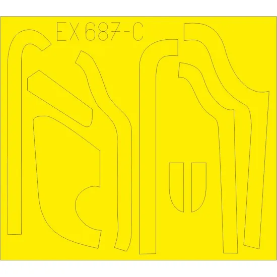 Eduard EX687 1/48 B-17G antiglare panels (DL & BO production) Sticker for Aircraft